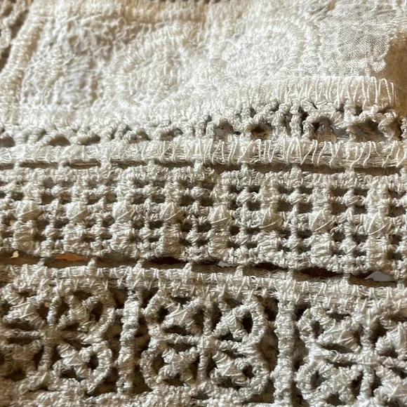 Democracy woven and crocheted beige top - Picture 5 of 6